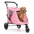 Pet Stroller for Medium Dogs and Large Pets up to 55 lbs - Foldable