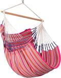 Large Comfort Habana Cotton Hammock Chair - Flamingo - Stretch Oasis