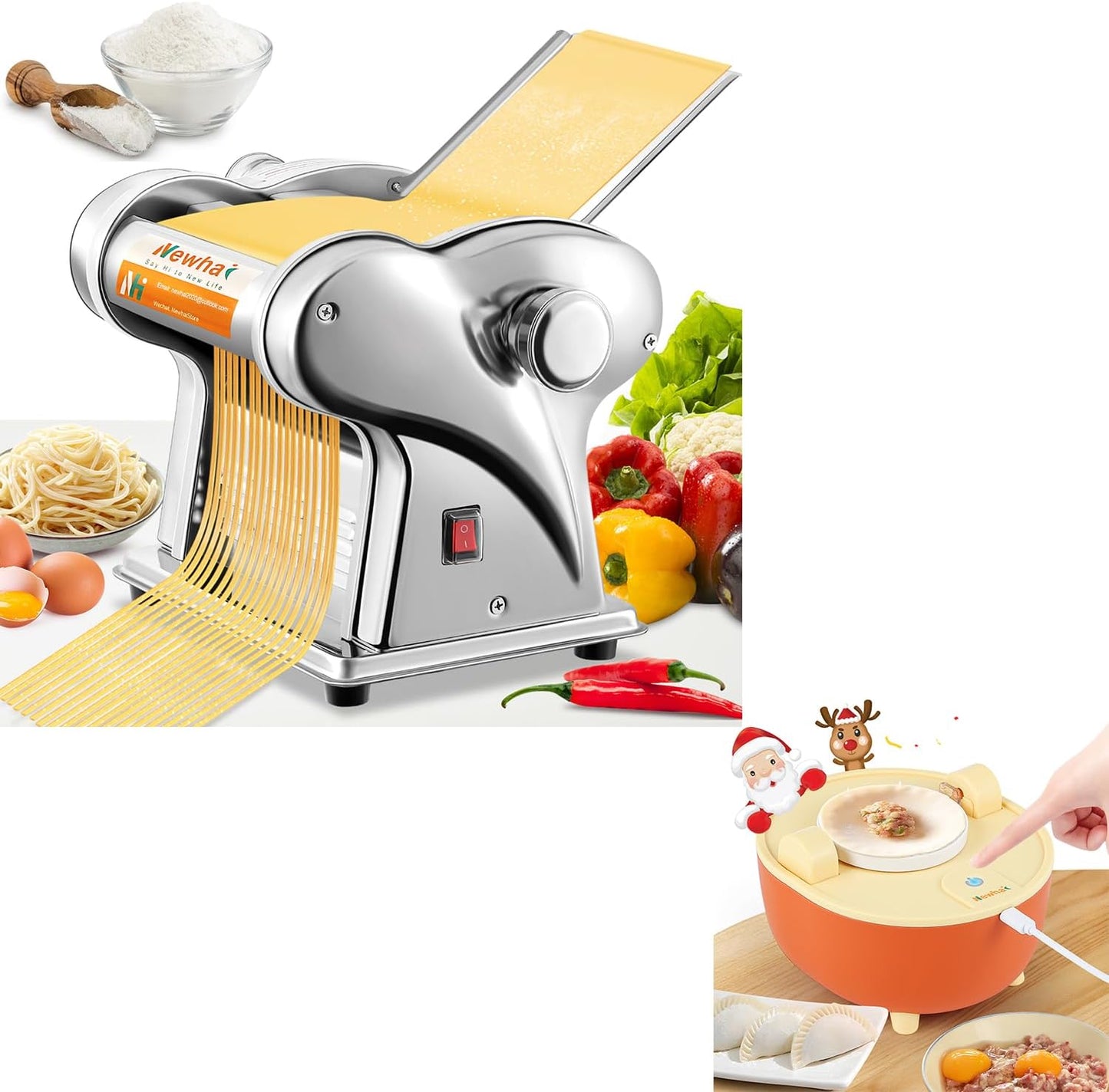 Newhai Electric Pasta & Dumpling Maker - Dual Functionality!