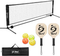 10FT Pickleball Net Set with Paddles and Balls - Portable Driveway