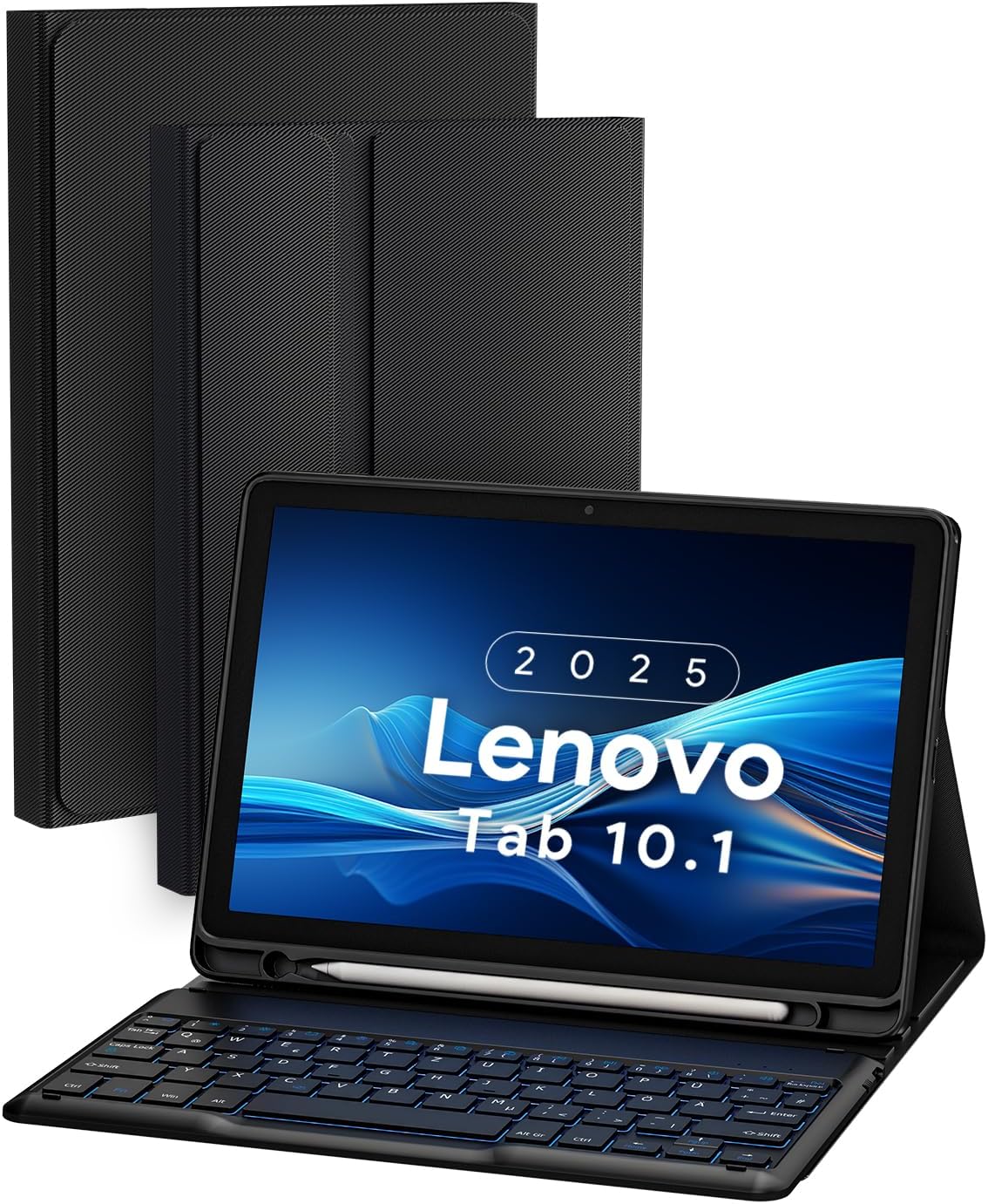 Keyboard Case for Lenovo Tab 10.1in 2025 by DoohowCase