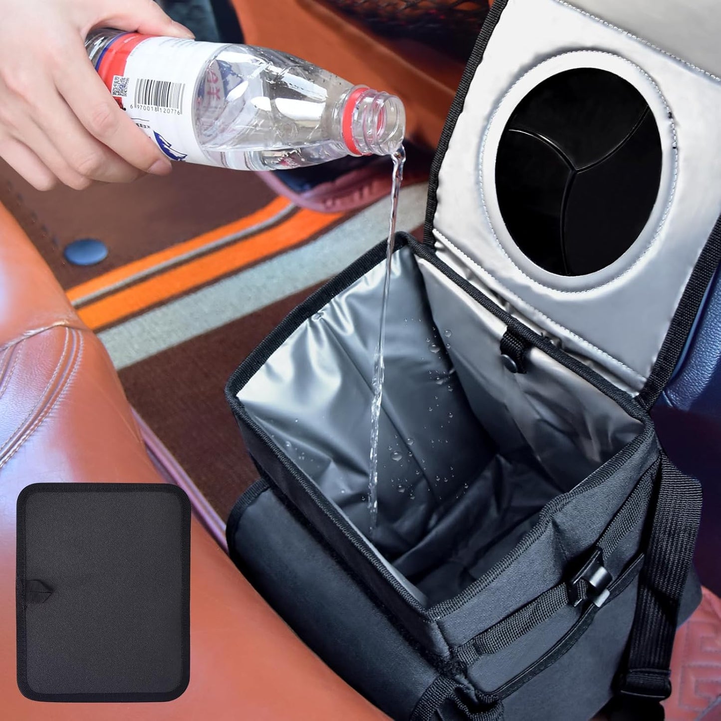 Large Capacity Leakproof Car Trash Can - ILLINOS