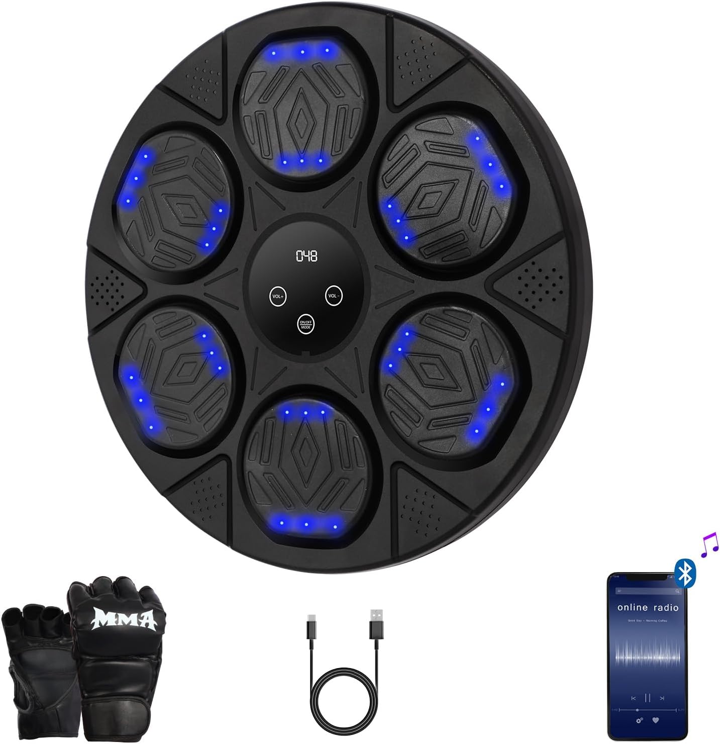 Smart Bluetooth Music Boxing Set - Dual Gloves, Multiple Modes