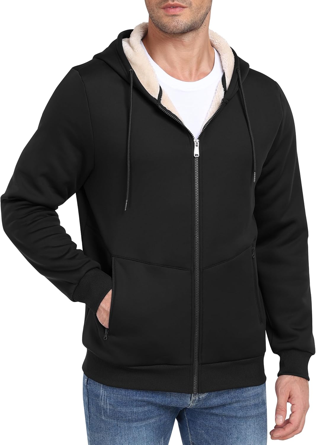 MoFiz Men's Heavyweight Sherpa Hoodie
