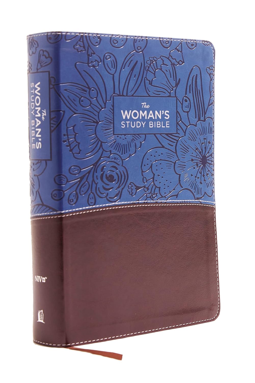 NIV The Woman's Study Bible Leathersoft Blue Brown for Hope