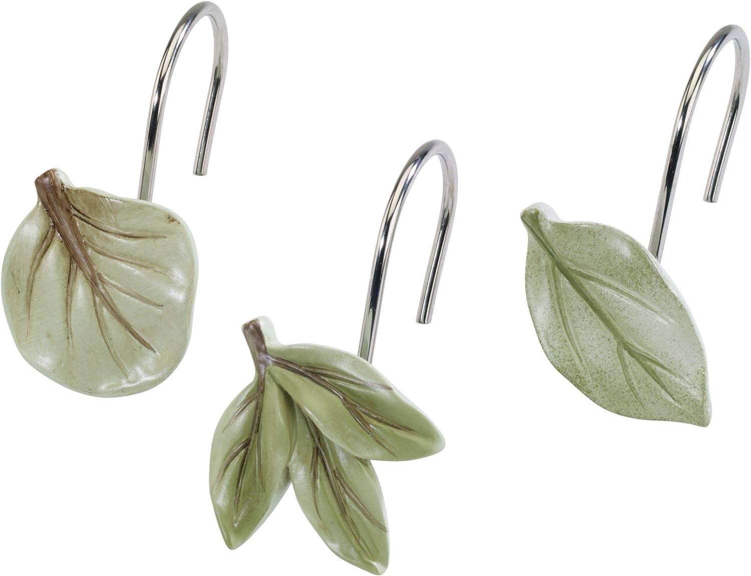 Ombre Leaves Shower Hooks - Set of 12
