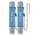 Water Filter Straw 2 Pack for Survival and Travel - Personal Water