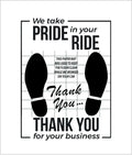 Chimailong White Car Paper Floor Mats - Disposable 16x20 for Detailing