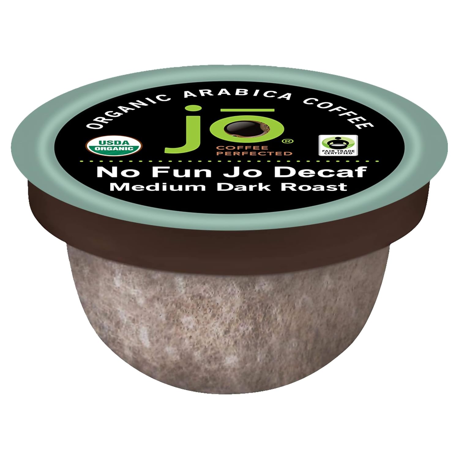 No Fun Jo Decaf Organic Compostable Pods for K-Cup Brewers