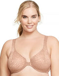 Glamorise Women's Plus Size Wonderwire Lace Front-Closure (Style JC3P)