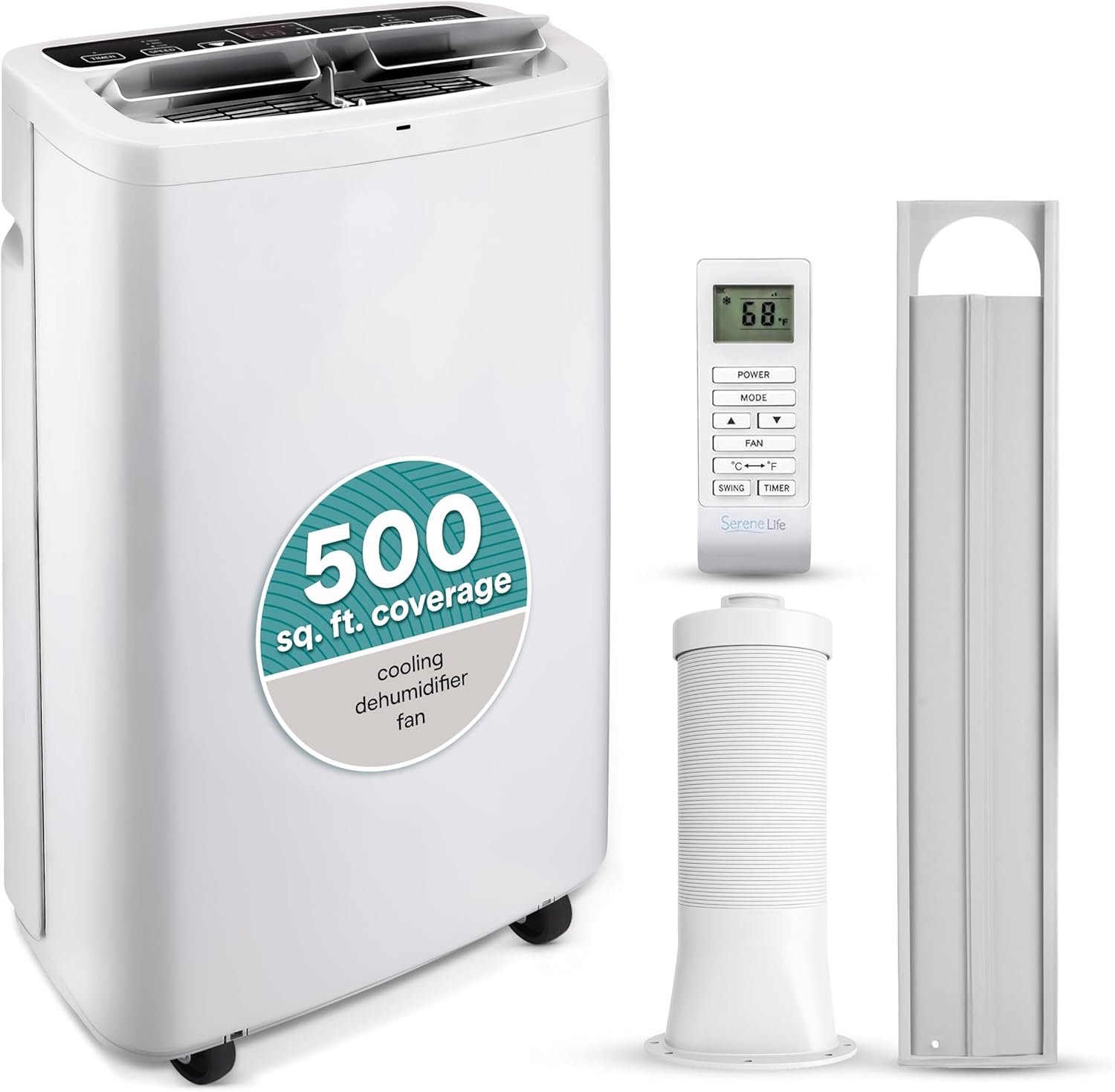 Portable 14,000 BTU Air Conditioner with Dehumidifier Feature