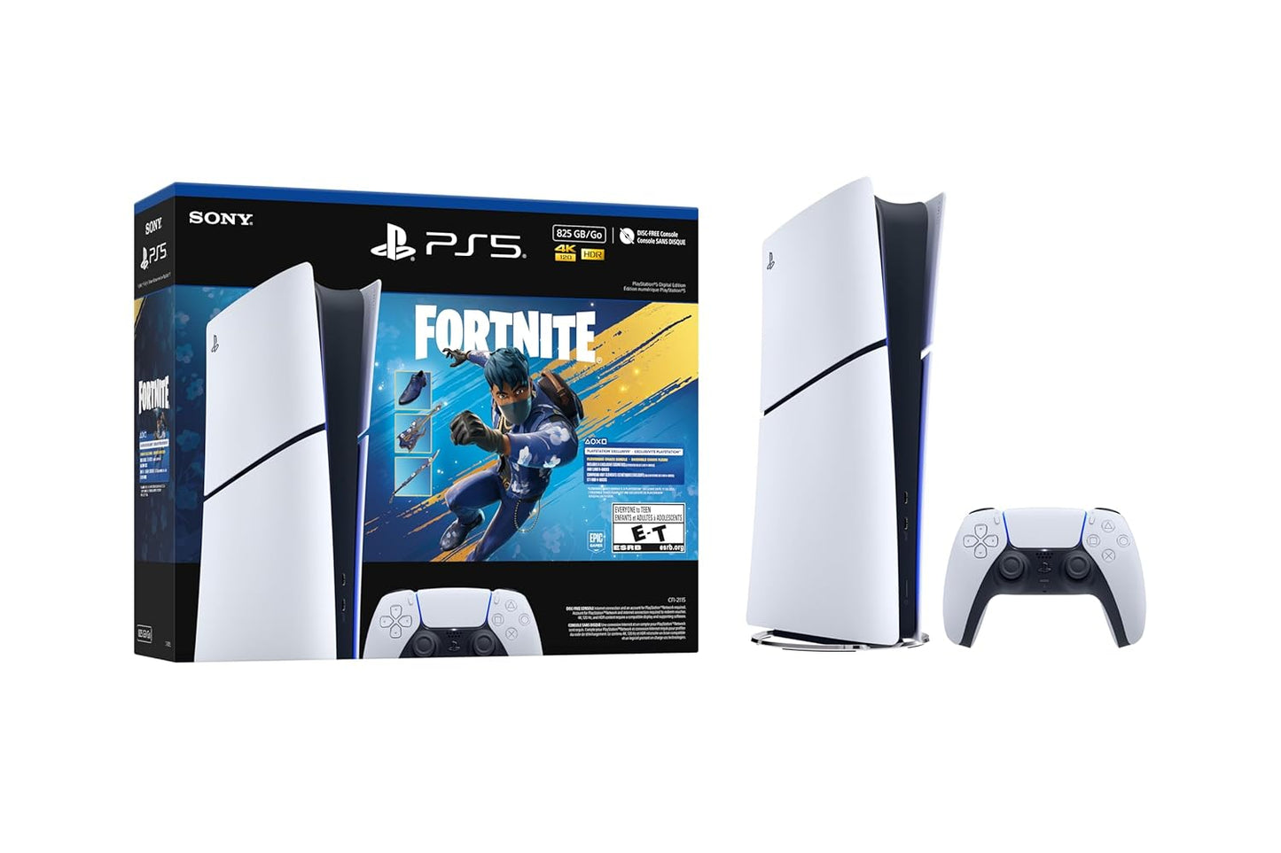 PlayStation5 Digital Edition 825GB Fortnite Flowering Chaos Bundle