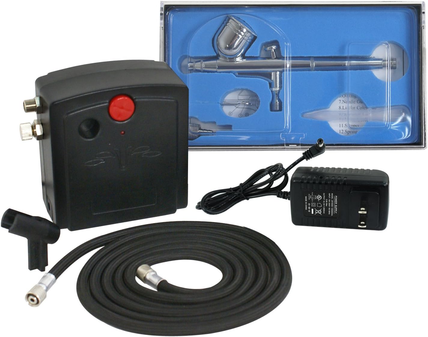 Portable Dual Action Airbrush Kit by BBBuy