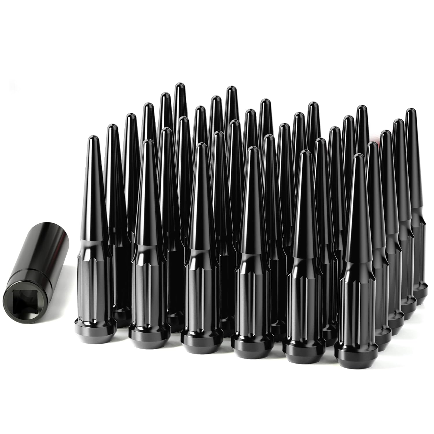 M14x1.5 Spike Lug Nuts Set for Chevy Silverado and More