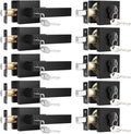 Matte Black Entrance Lever and Deadbolt Set - Keyed Alike