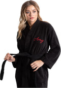 Turkuoise Towel Kimono Bathrobe for Women - Soft Turkish Cotton
