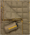 Ultralight Camping Blanket 69in x 53in - Packable Warm Wearable Quilt