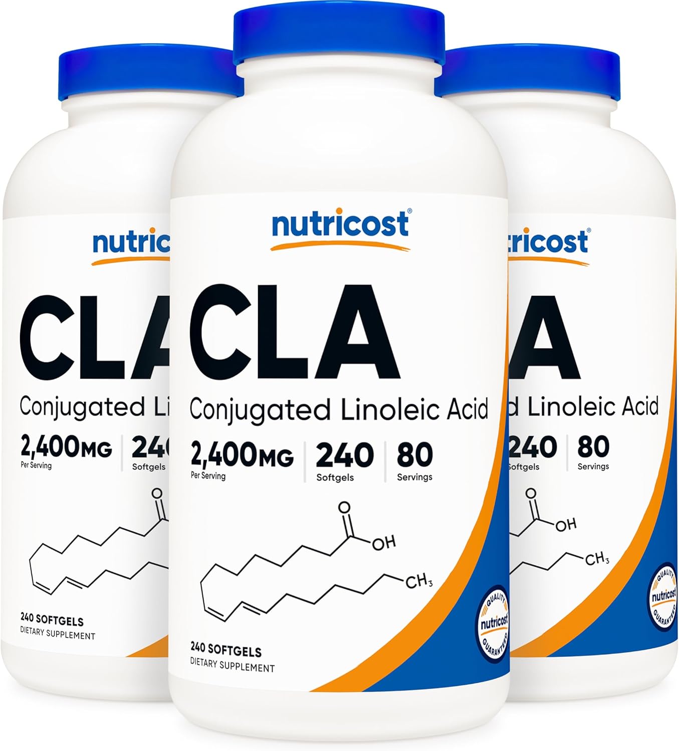 Nutricost CLA Softgels - 240 Capsules of Conjugated Linoleic Acid