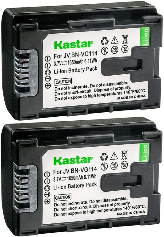 Kastar 2-Pack Battery Replacement for JVC BN-VG107 Series
