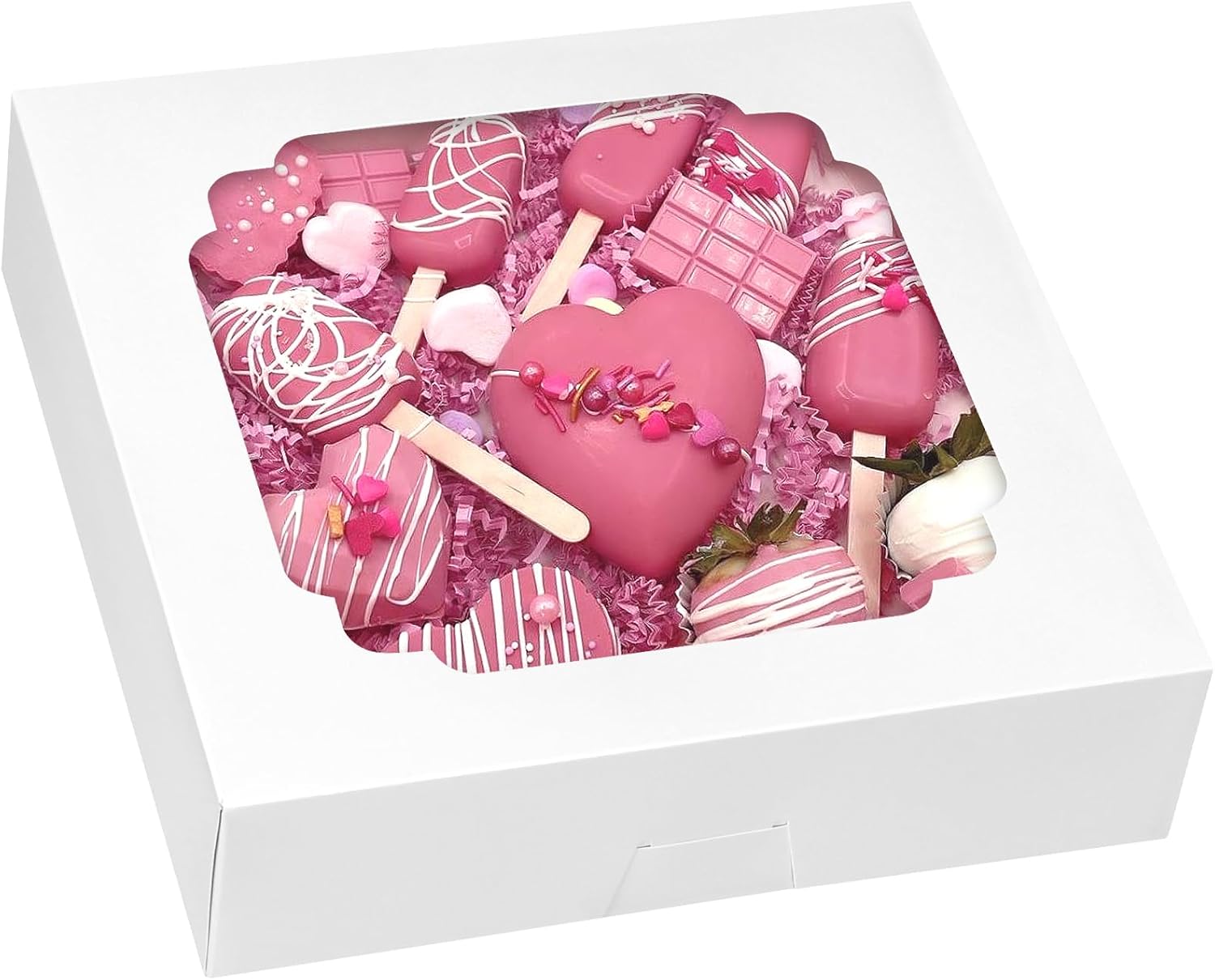 Moretoes 56pcs Pie Boxes for Cookies, Pastries, and Muffins