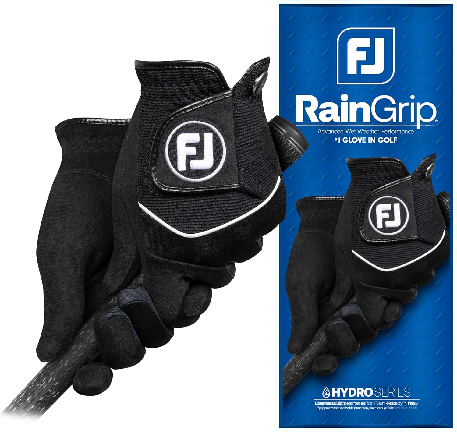 Non-Slip Grip: FootJoy Men's RainGrip Golf Glove Duo