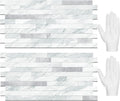 STICKGOO Peel and Stick Backsplash Tile - Volakas White Look, Durable