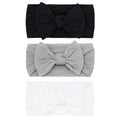 Baby Bling Bows 3PK Classic Knot Nylon Headbands - Soft Stretch