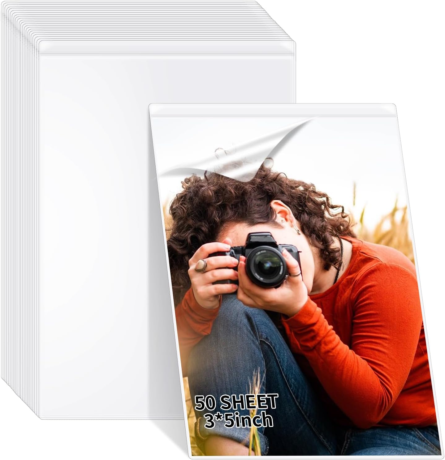 Easy Self-Seal Laminating Pouches for Photos/ Cards
