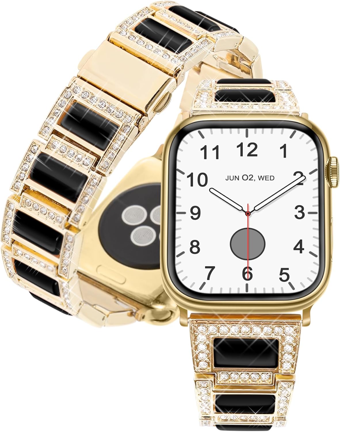 Diamond Stainless Band for Apple Watch - Luxury Bling!