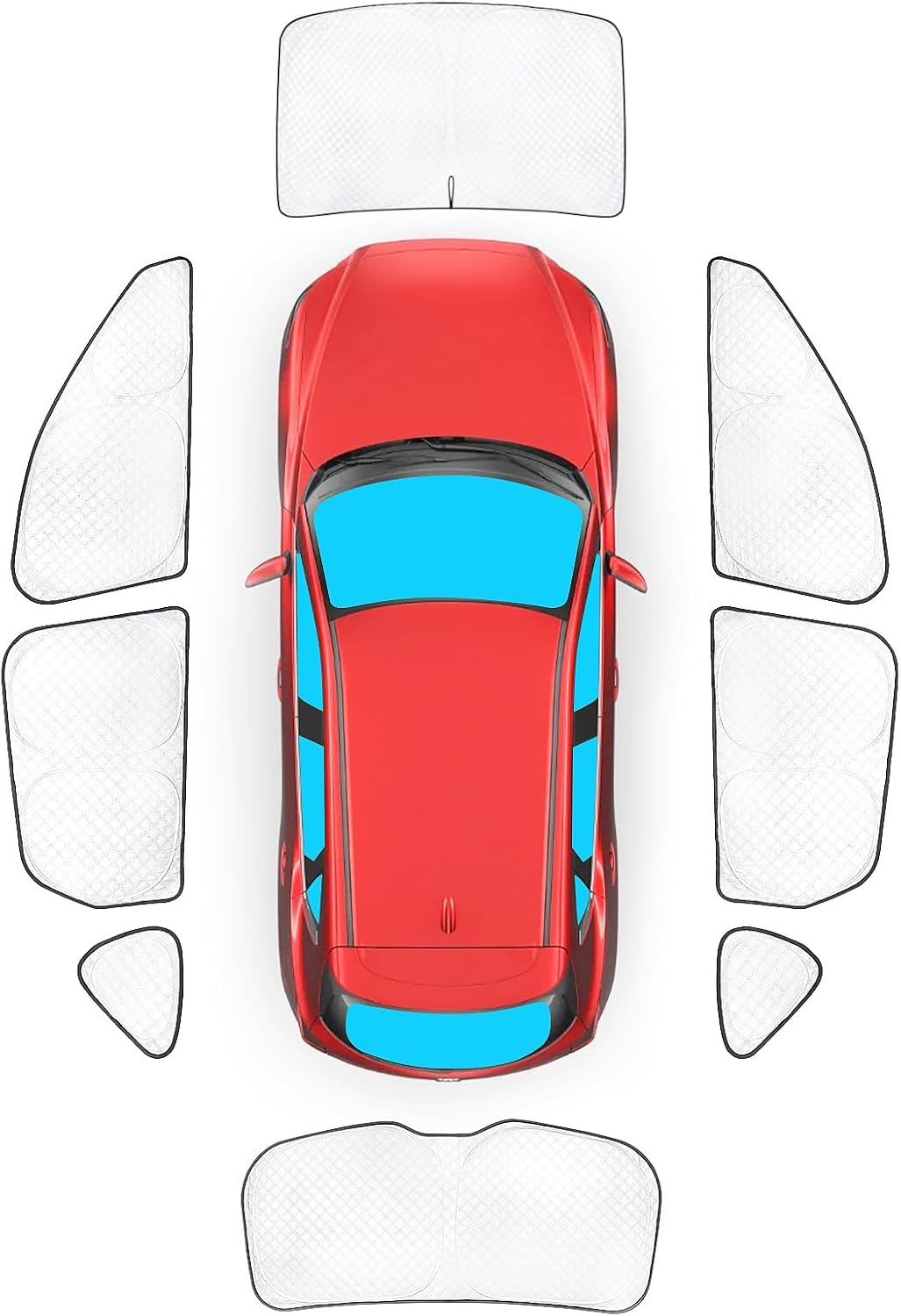 KMF 8pcs Thicken Full Window Sun Shades for Mazda CX-5