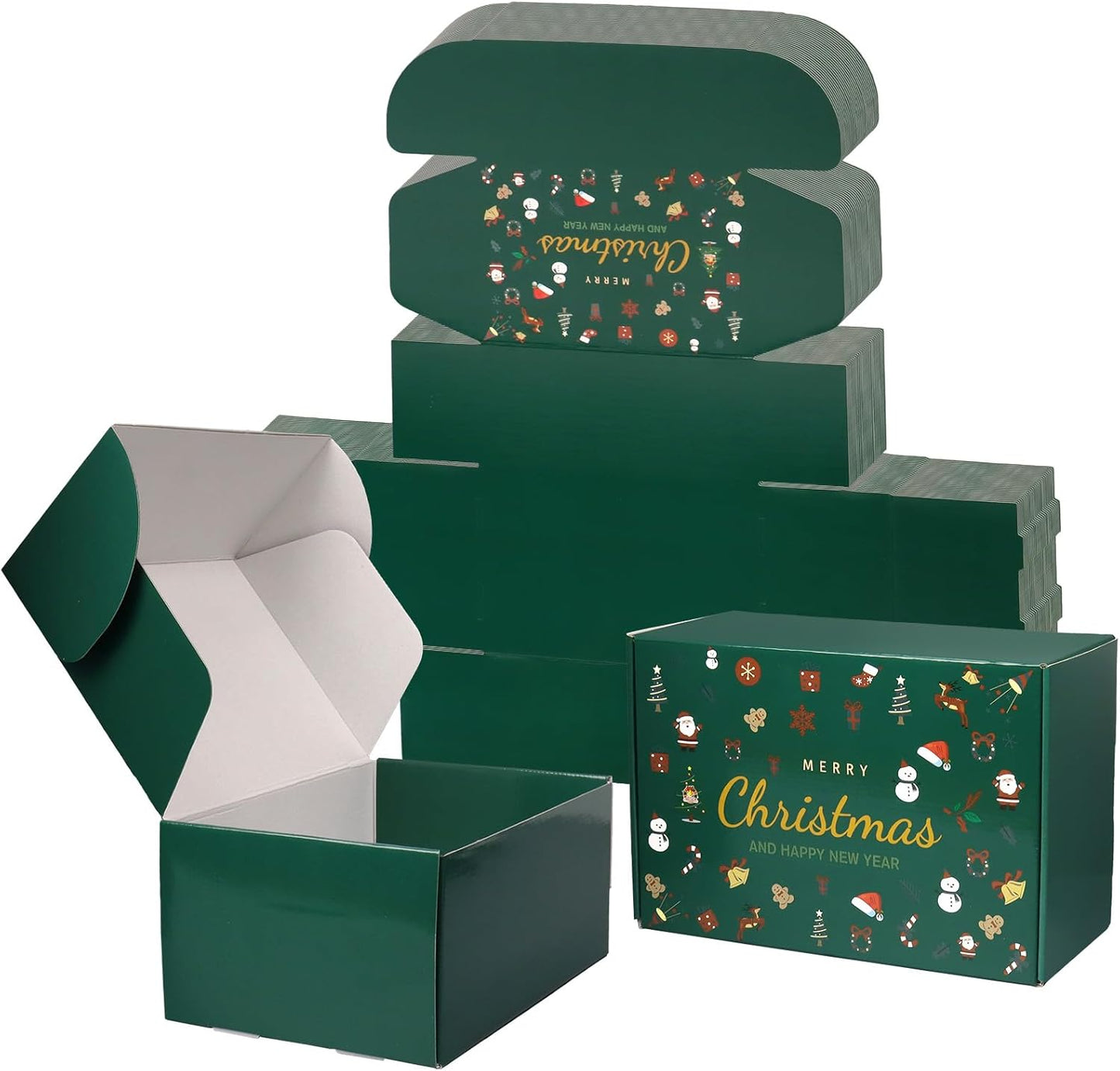 9x6x4 Inch Christmas Gift Boxes with Lid for Small Business