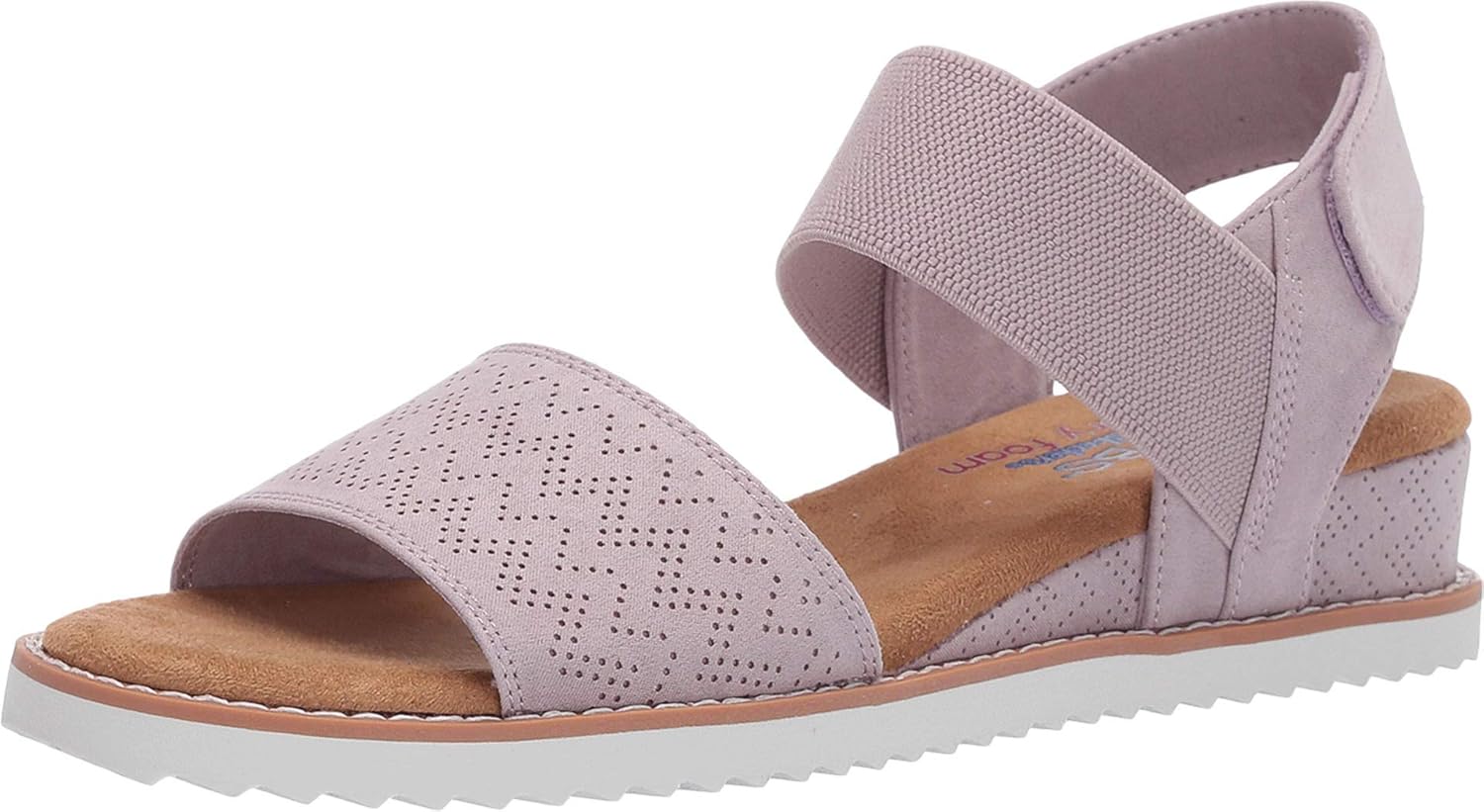 Skechers Women's Desert Kiss-Stretch Sandal Flat for Comfort
