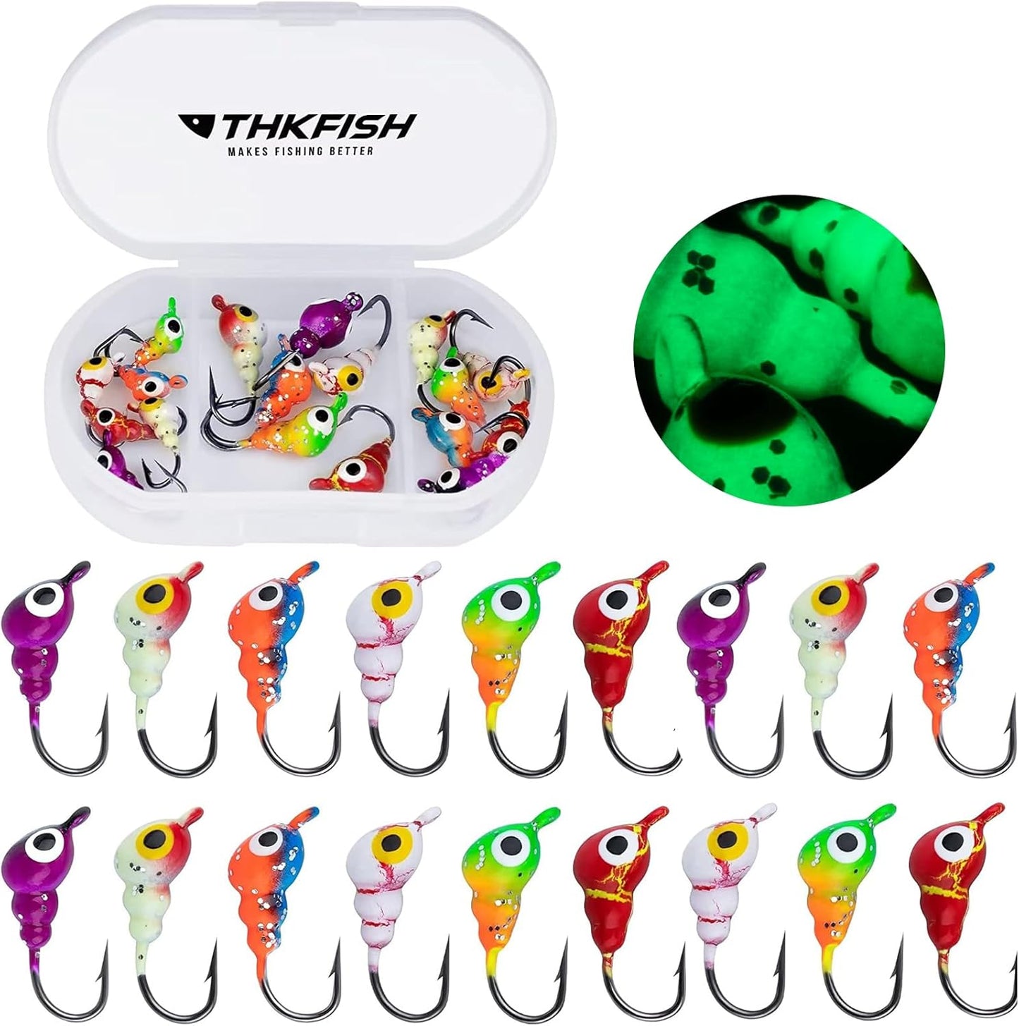 Premium Ice Fishing Jigs Kit | Target Panfish to Trout