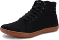 WHITIN Men's Wide Hi-top Minimalist Barefoot Sneakers - Cushioned you