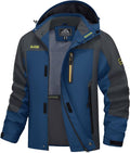 Men's Hooded Windproof Water Resistant Rain Jacket - Lightweight Shell