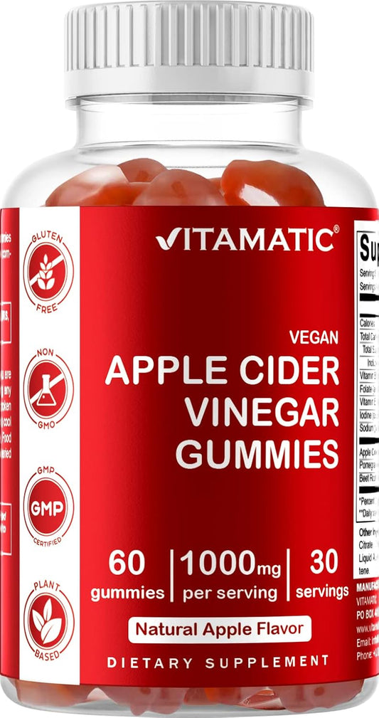 Vitamatic ACV Gummies - 1000mg - Detox & Weight Loss