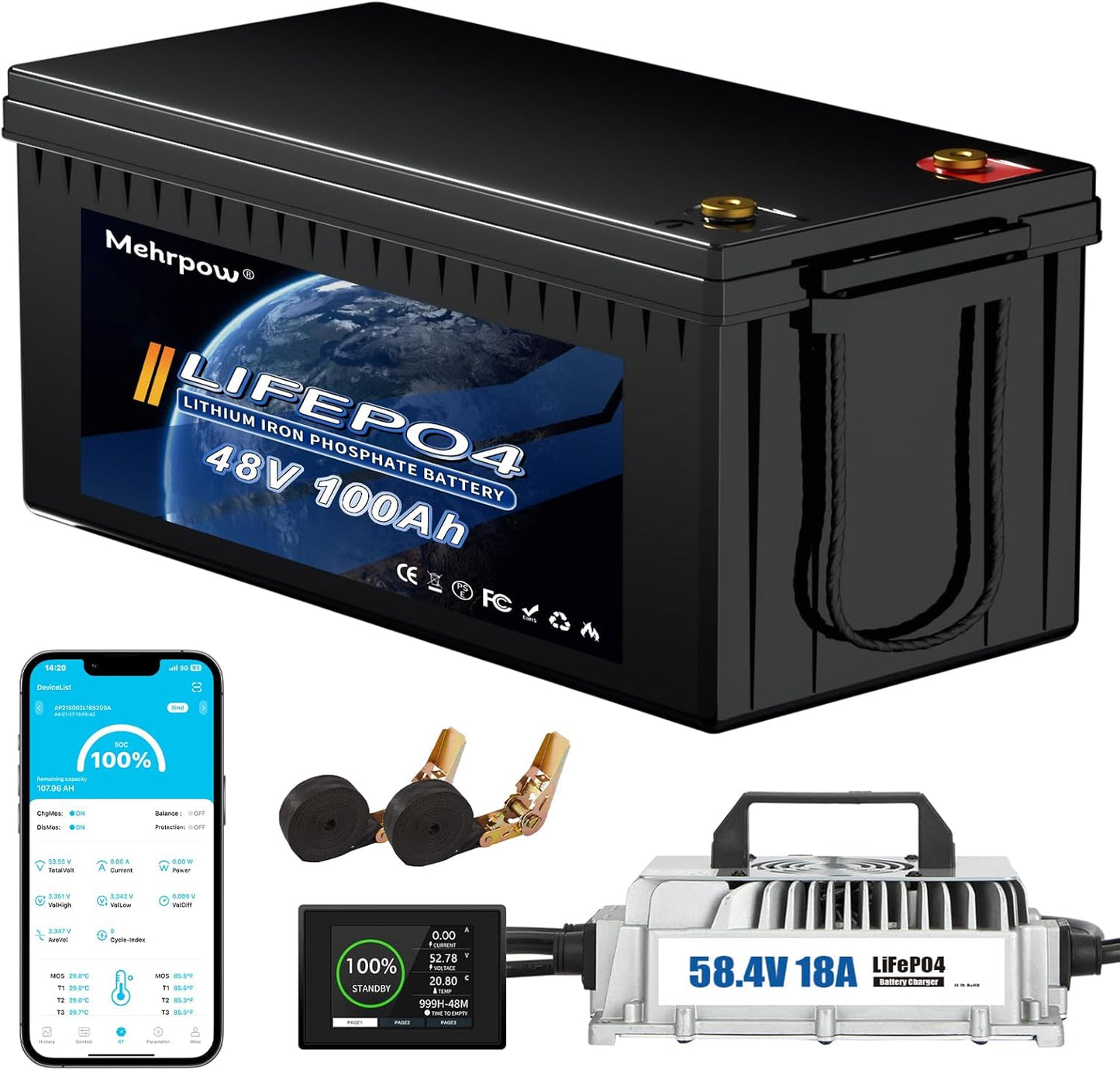 48V Lithium Battery Golf Cart Kit with Smart BMS for All Needs