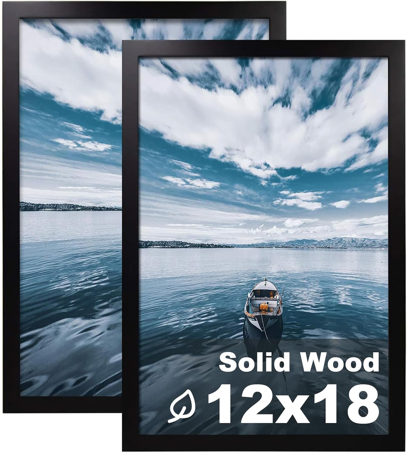 Egofine 12x18 Solid Wood Picture Frames Set of 2 for Photos