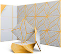 12 Pack 12in x 12in Acoustic Panels - Dual-Color P-Stripe Sound