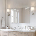 USHOWER 40x30 in Large Frameless Bathroom Mirror - Clear, Durable