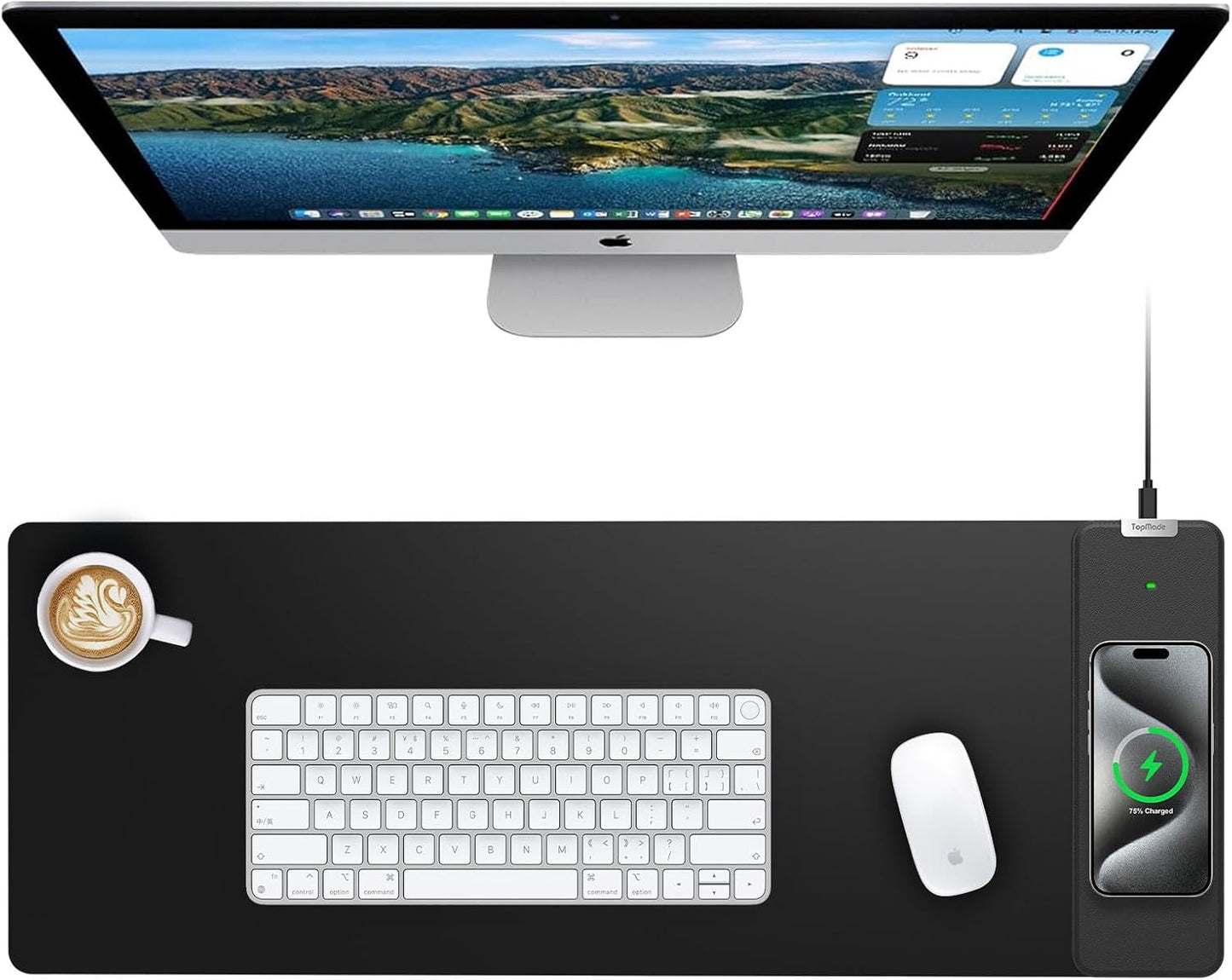 TopMade Wireless Charging Mouse Pad: XL Large Gaming Surface