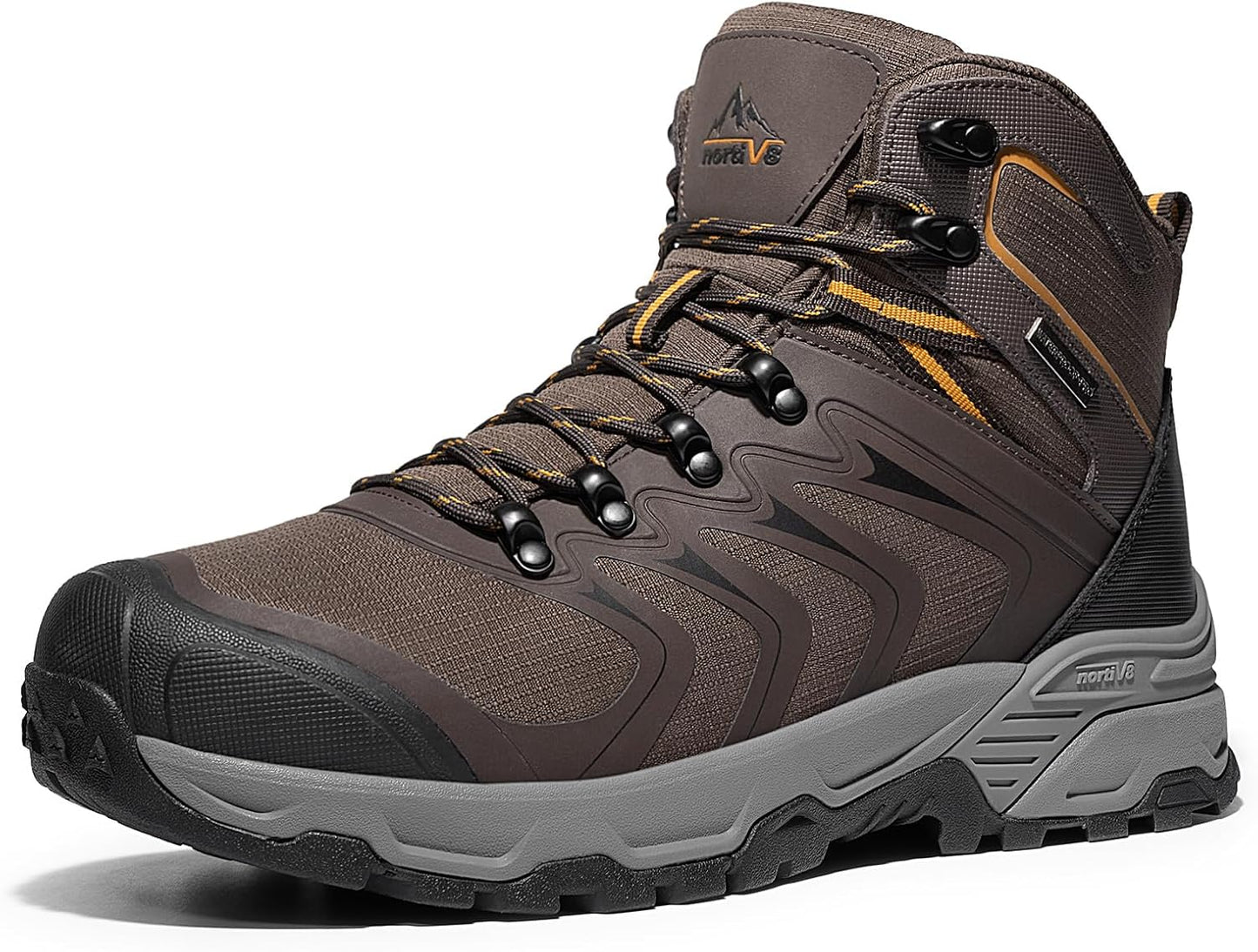 NORTIV 8 Men's Waterproof Hiking Boots for Outdoor Adventures