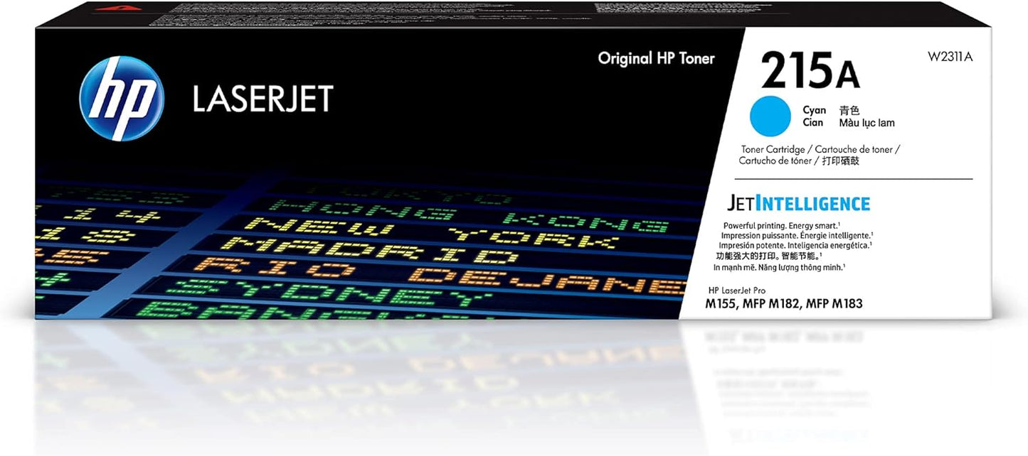 Vibrant Cyan Printing HP 215A Toner