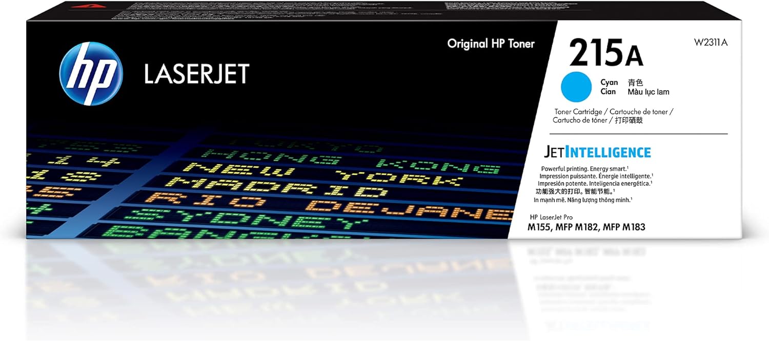 Vibrant Cyan Printing HP 215A Toner
