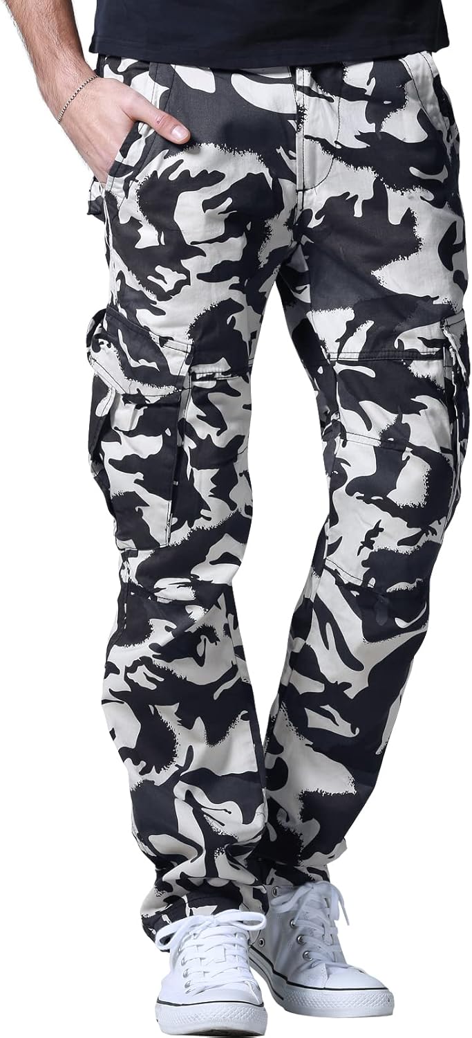 Match Men's Casual Wild Cargo Pants for Outdoor Work Wear