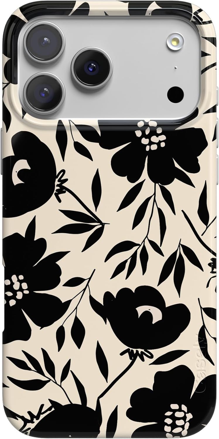 Casely iPhone 17 Pro Case - Dark Fantasy Floral Design