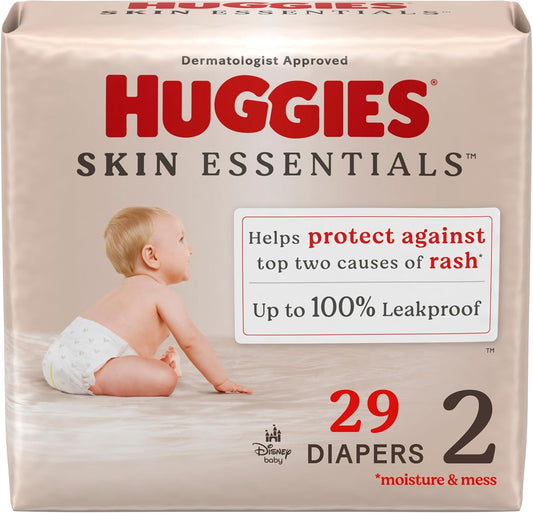 HUGGIES Skin Essentials Size 2 Diapers, 29 ct - Comfort for Your Baby