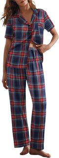 Ekouaer Women's Button Up Pajama Set for Relaxed Sleeping Comfort