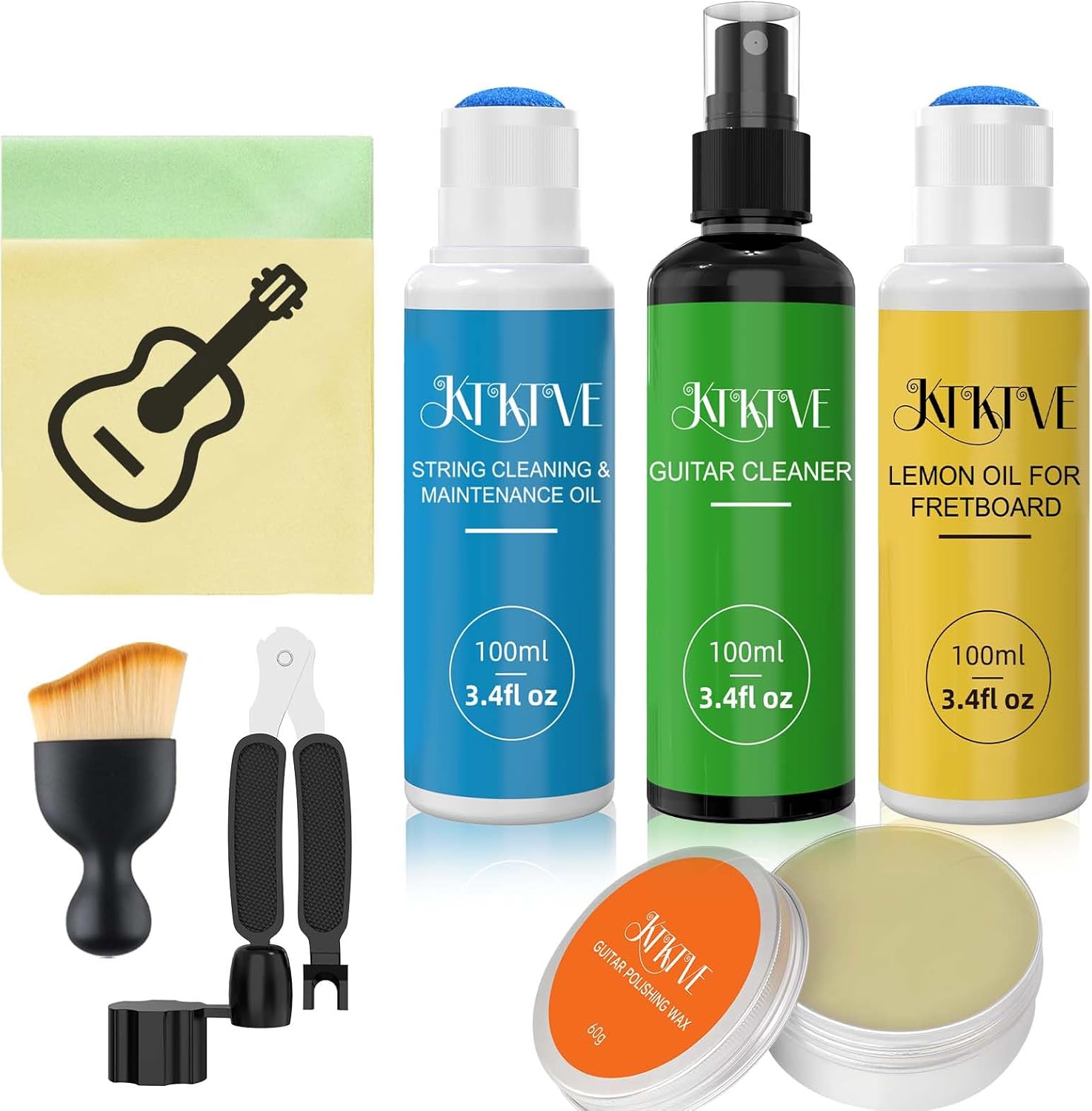 8-Pack Guitar Care Set | Innovative Sponge Applicator