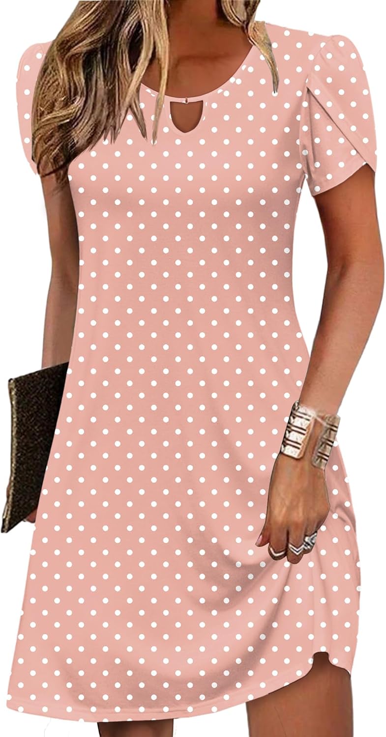 Zeagoo Women's Casual A-Line Dresses with Pockets for Summer